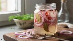 Kuinka valmistaa herkullista marinoitua punasipulia 3 minuutissa